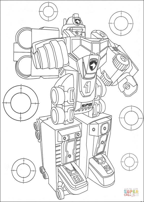 Transformer coloring page | Free ...supercoloring.com
