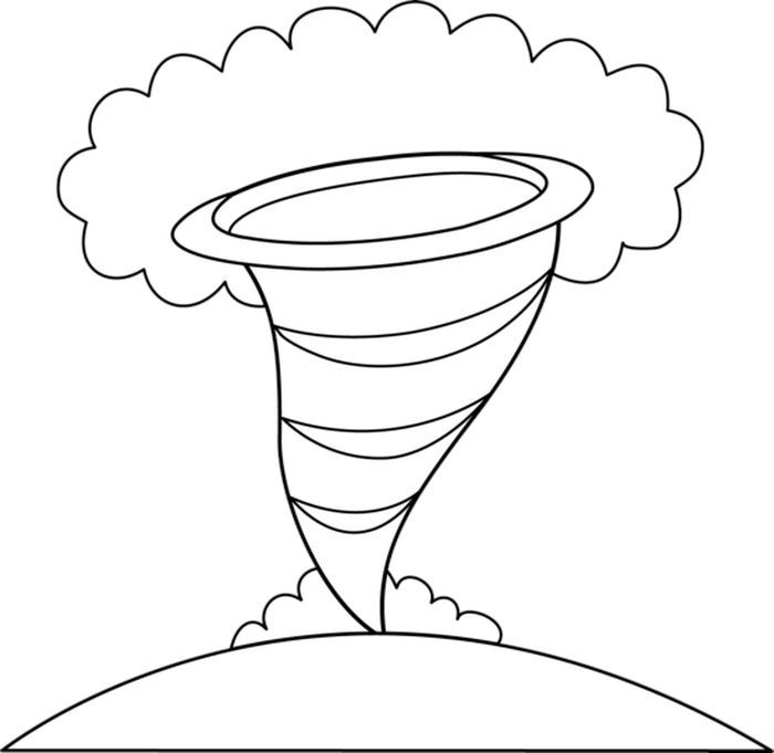 The Tornado Coloring Pages PDF - Coloringfolder.com | Coloring pages, Free  clip art, Camping coloring pages