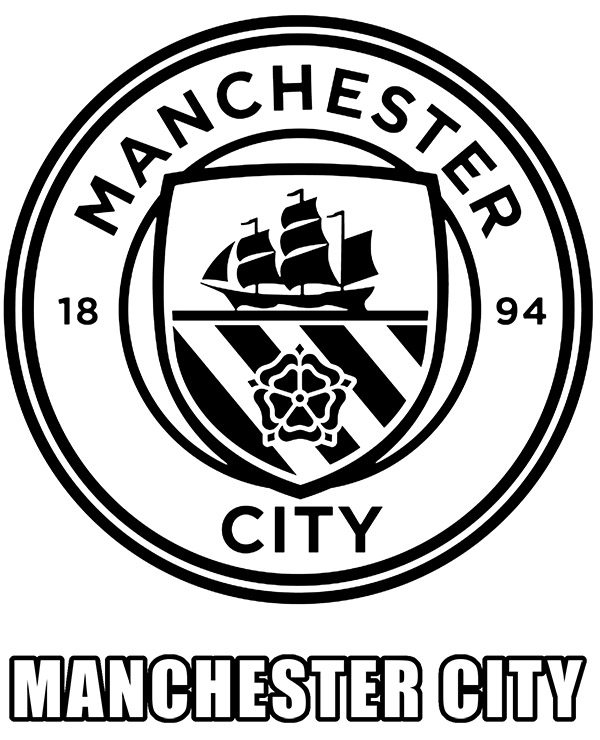 Manchester City football club logo - Topcoloringpages.net