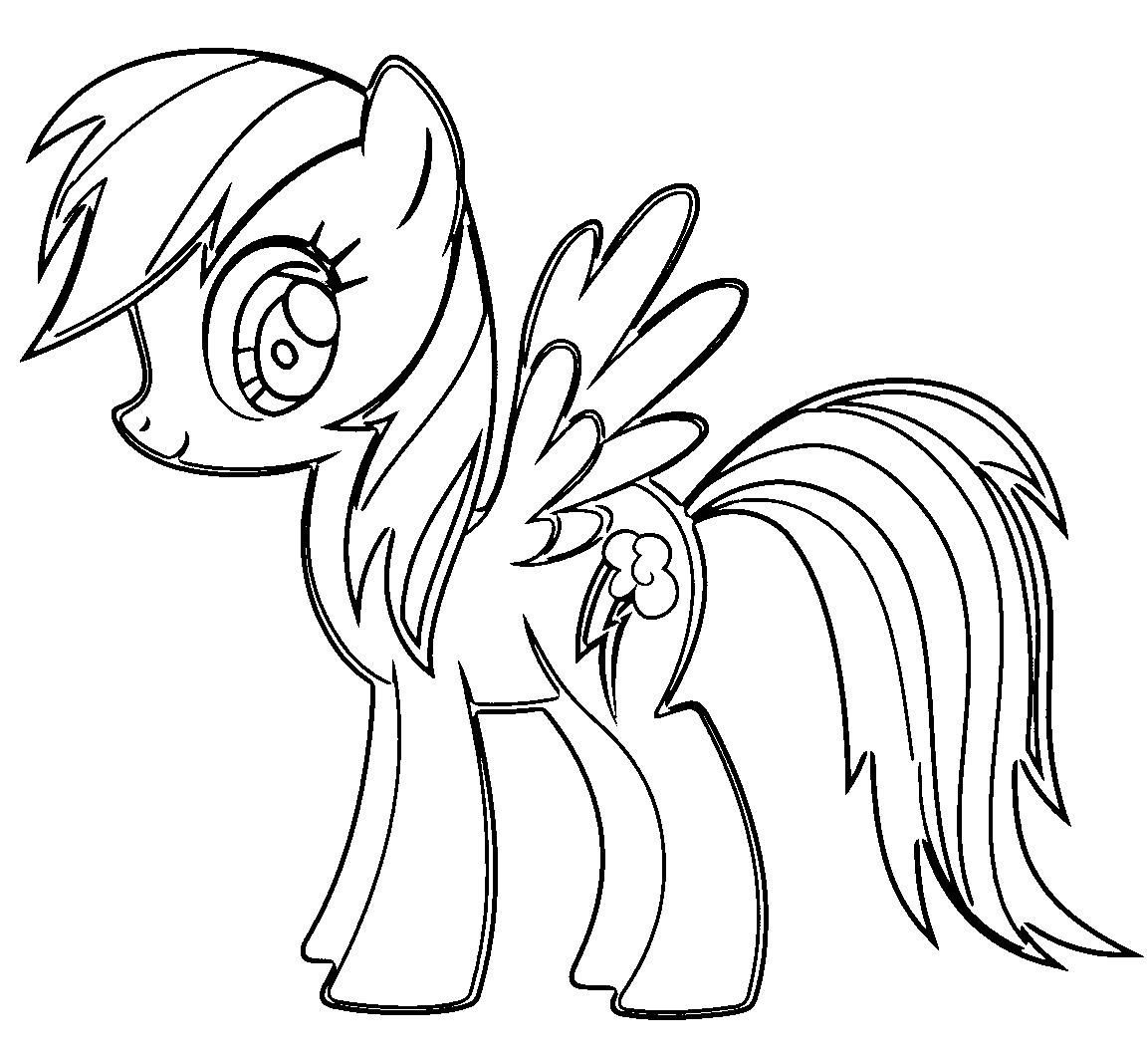 Free Rainbow Dash Coloring Page For Kids Coloring21free   Coloring Home