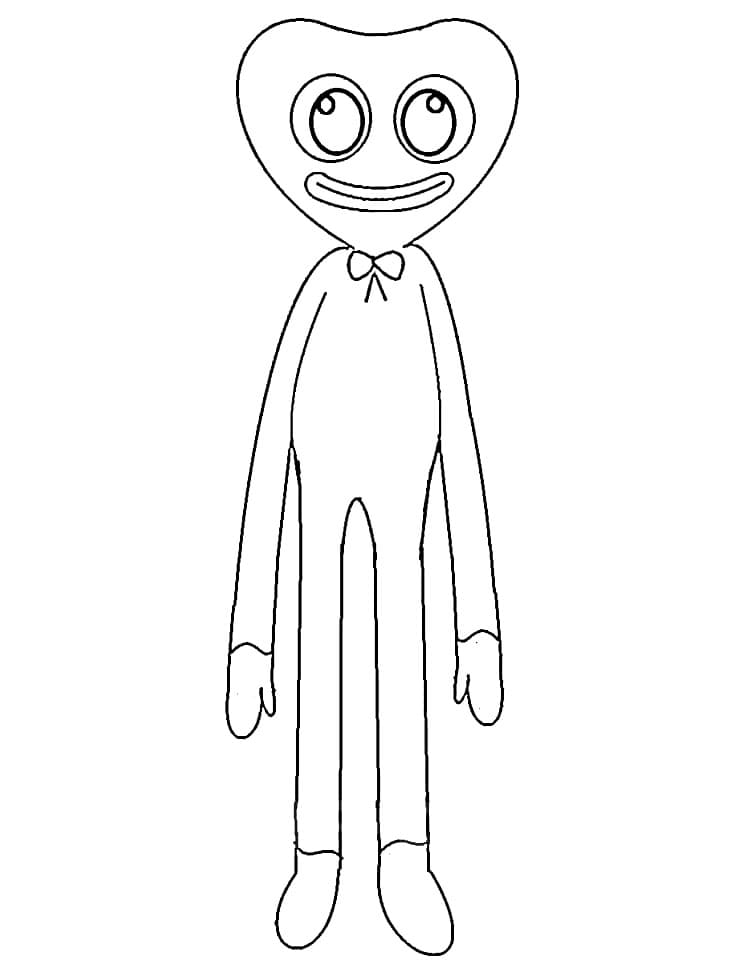 Printable Huggy Wuggy Coloring Page - Free Printable Coloring Pages for Kids