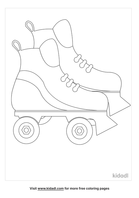 Roller Skate Coloring Pages | Free Fashion & Beauty Coloring Pages | Kidadl