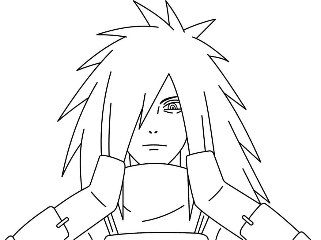 Cute Madara Uchiha Coloring Page - Free Printable Coloring Pages for Kids