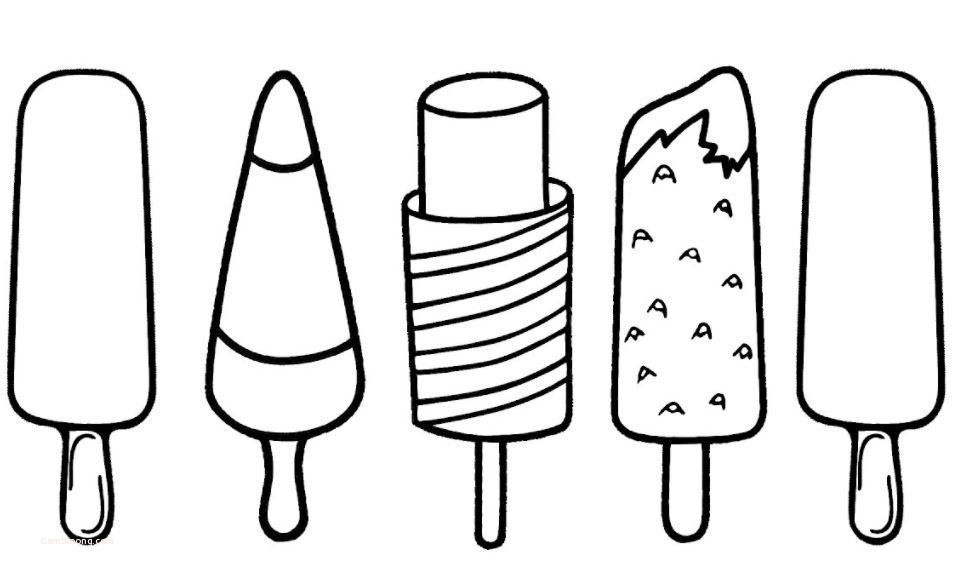 Coloring Pages | Multiple Ice Cream Candy Coloring Pages