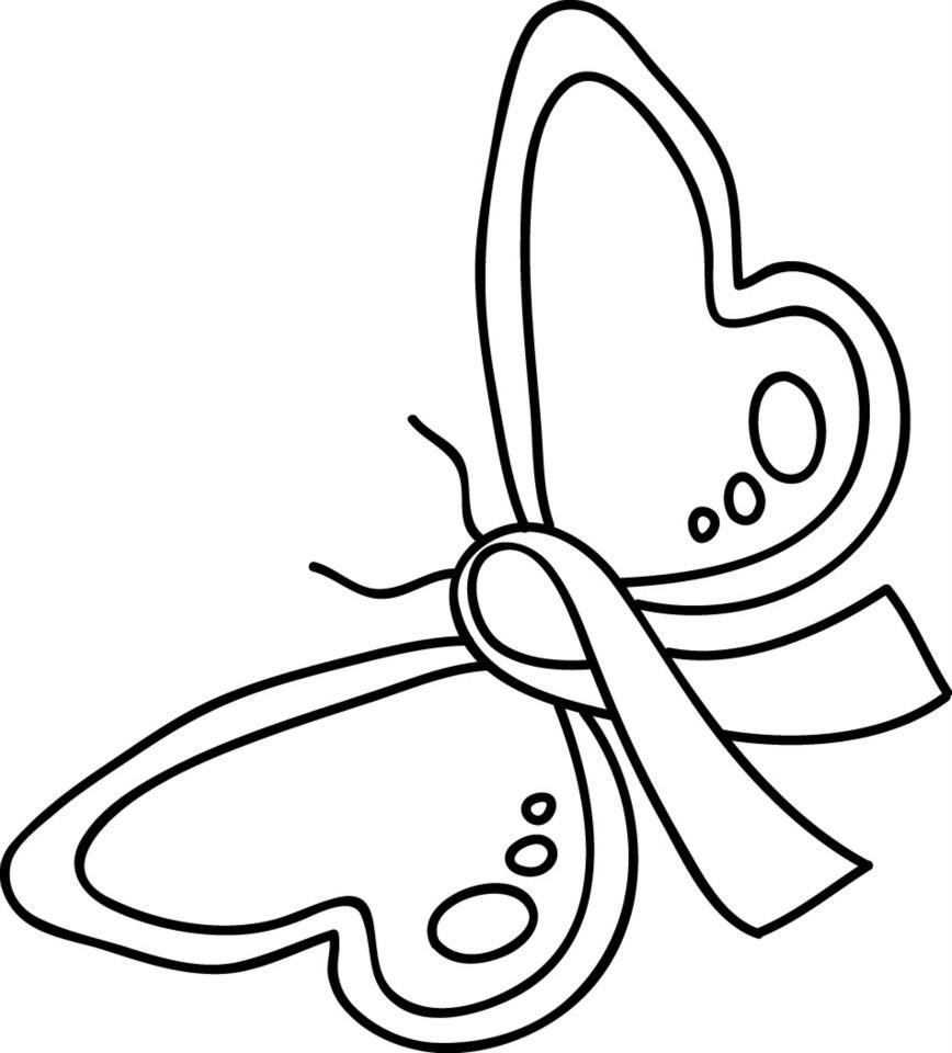 Coloring Pages For Breast Cancer Ribbon - Coloring Home