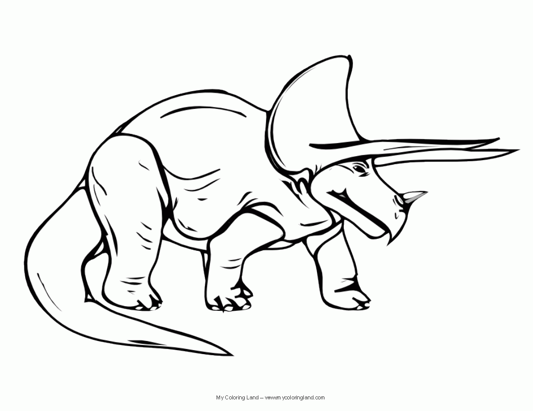 Easy Realistic Dinosaurs Coloring Pages #6298 Realistic Dinosaurs ...