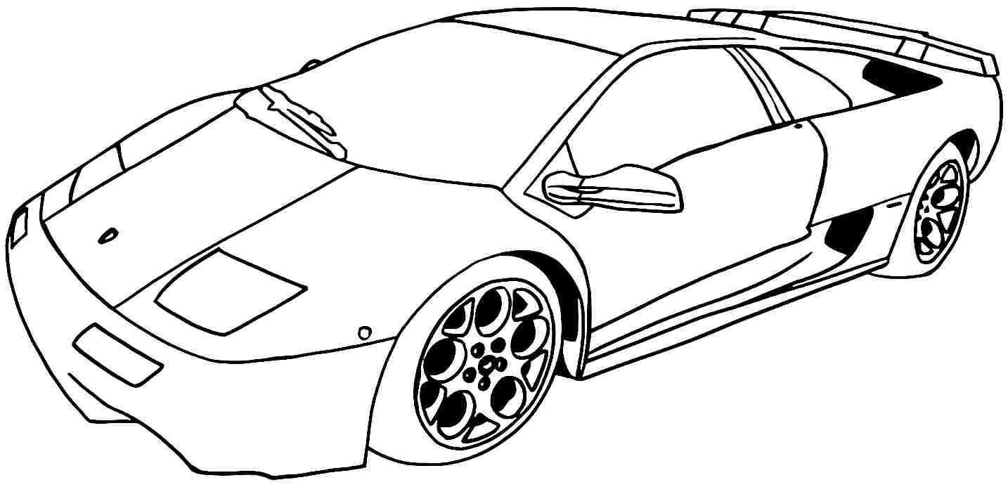 Sports car / Tuning #61 (Transportation) – Printable coloring pages