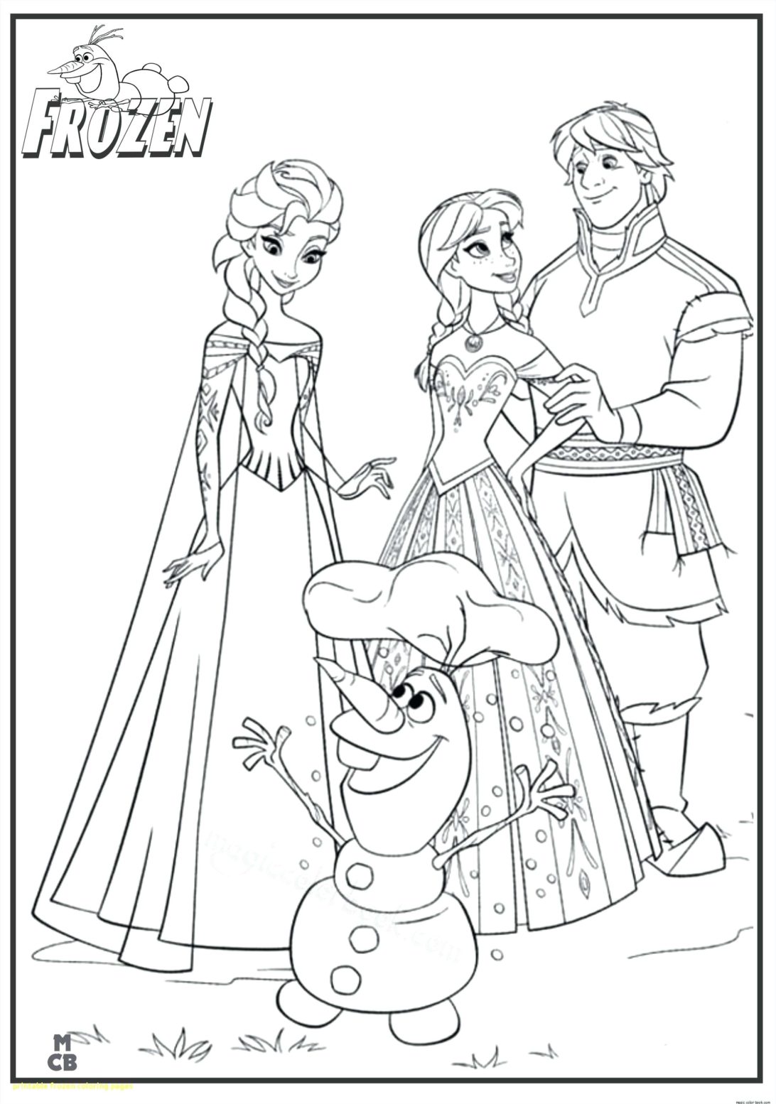 32 Most Top-notch Inspiration Coloring Pages Frozen Picture ...