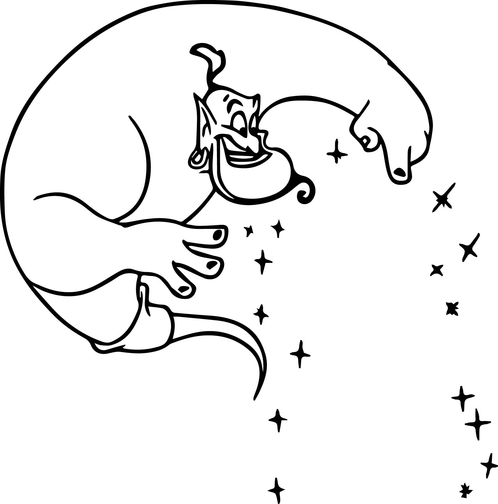 Coloring Pages : Genie Coloring At Getdrawings Free For Personal ...