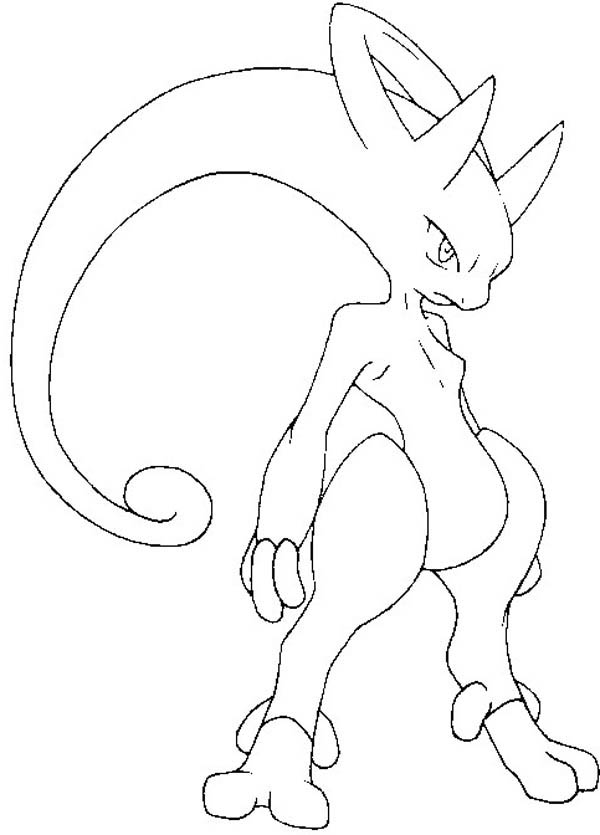 Pokemon Mega Mewtwo Coloring Pages coloring page, coloring image ...