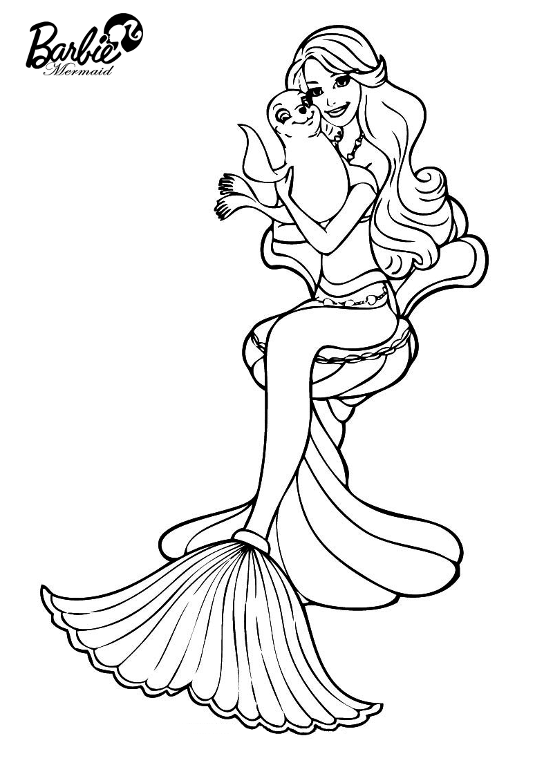 Barbie Mermaid Coloring Pages - Best Coloring Pages For Kids - Coloring