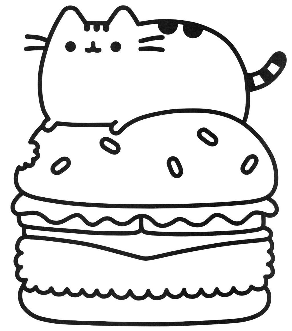 Incredible Pusheen Cat Coloring Sheets Picture Inspirations ...