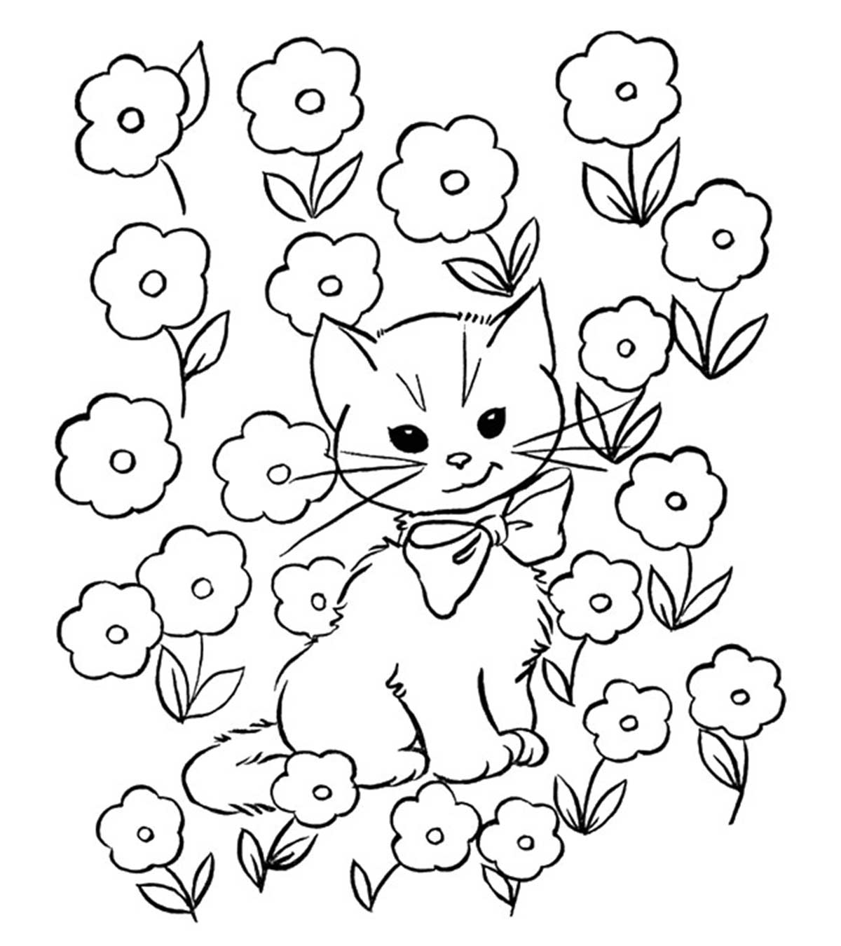 Download Baby Cats Coloring Pages Coloring Home