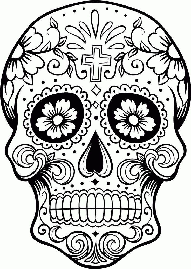 Related Skull Coloring Pages item-12772, Skull Coloring Pages Misc ...