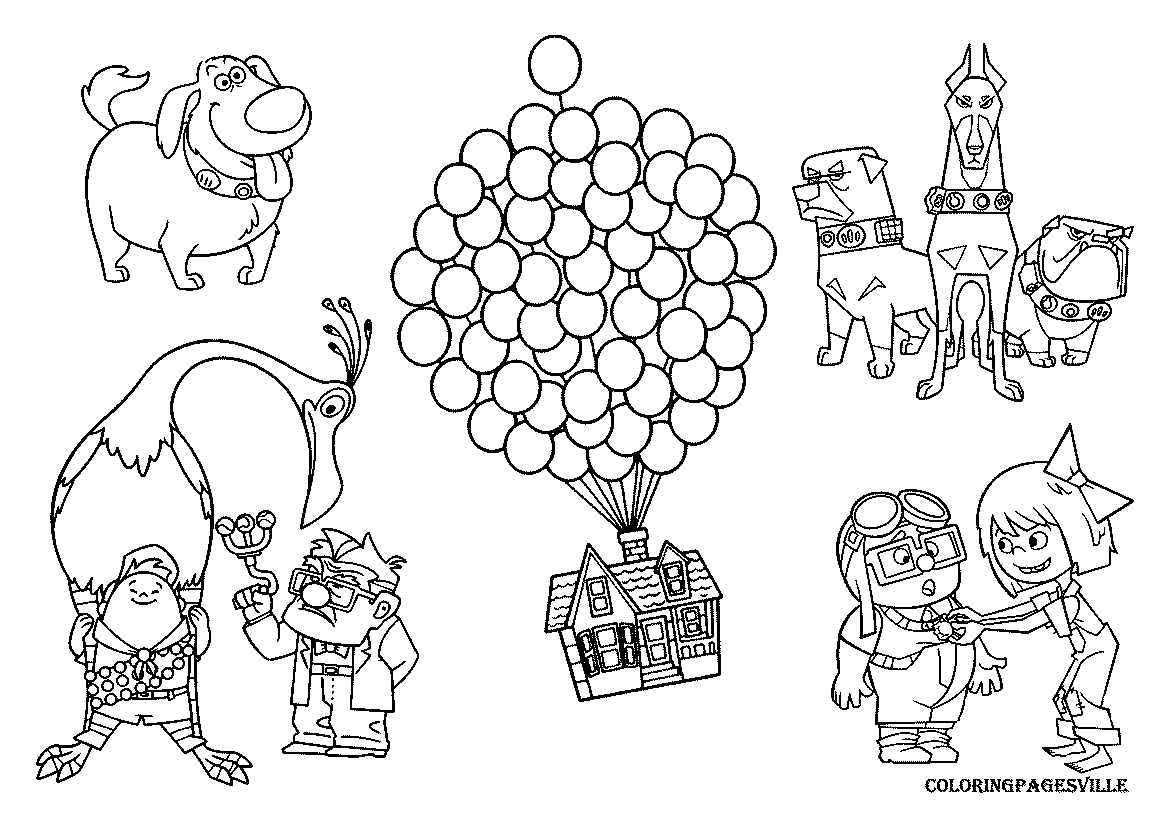 Up coloring pages to download and print for free