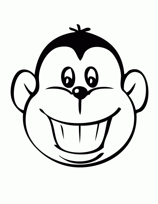 Free Printable Monkey Coloring Pages | H & M Coloring Pages