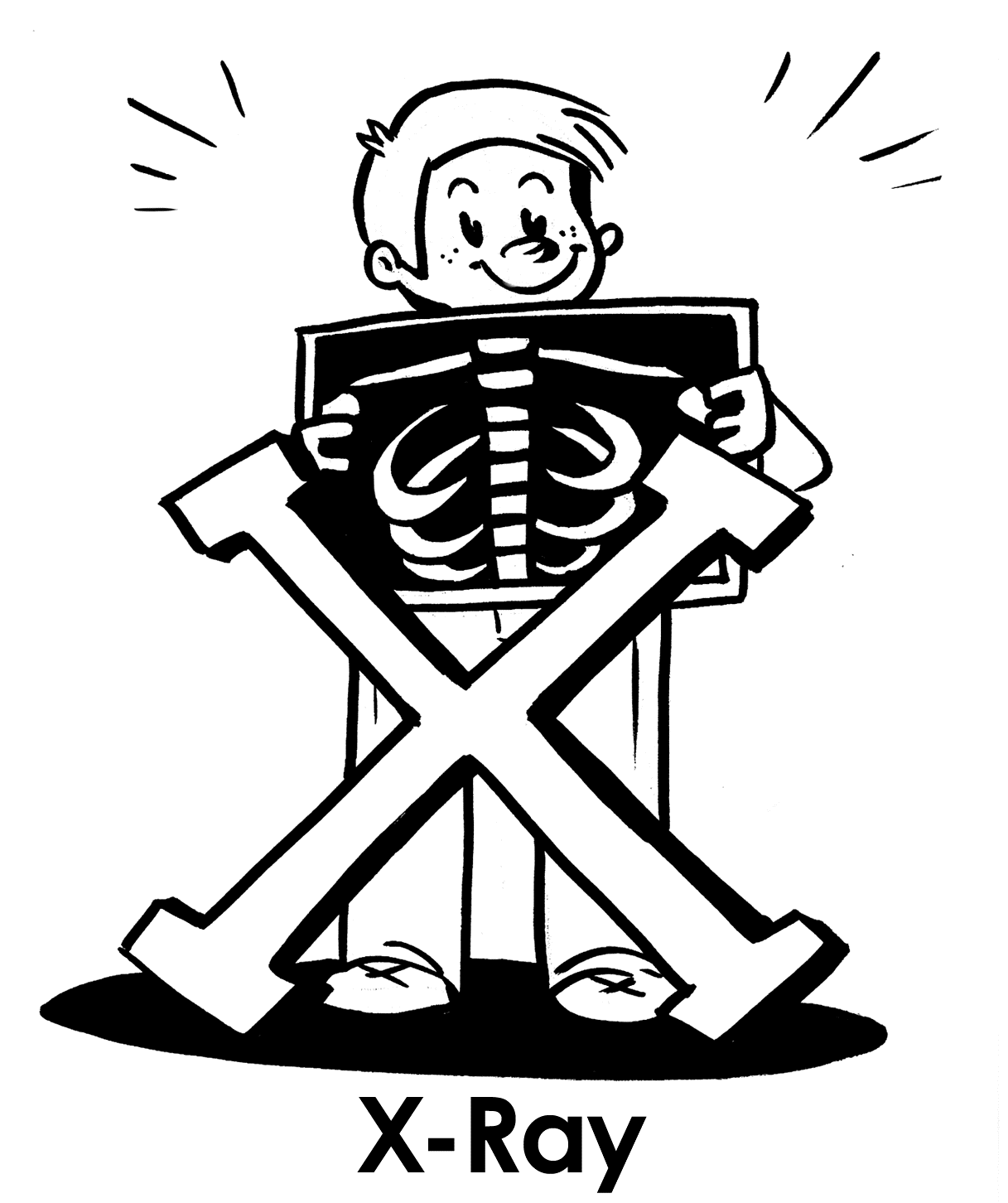 x ray coloring pages for kids coloring home