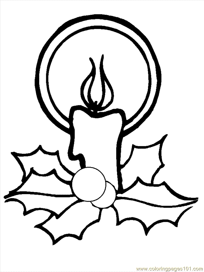 Candles Coloring Printable