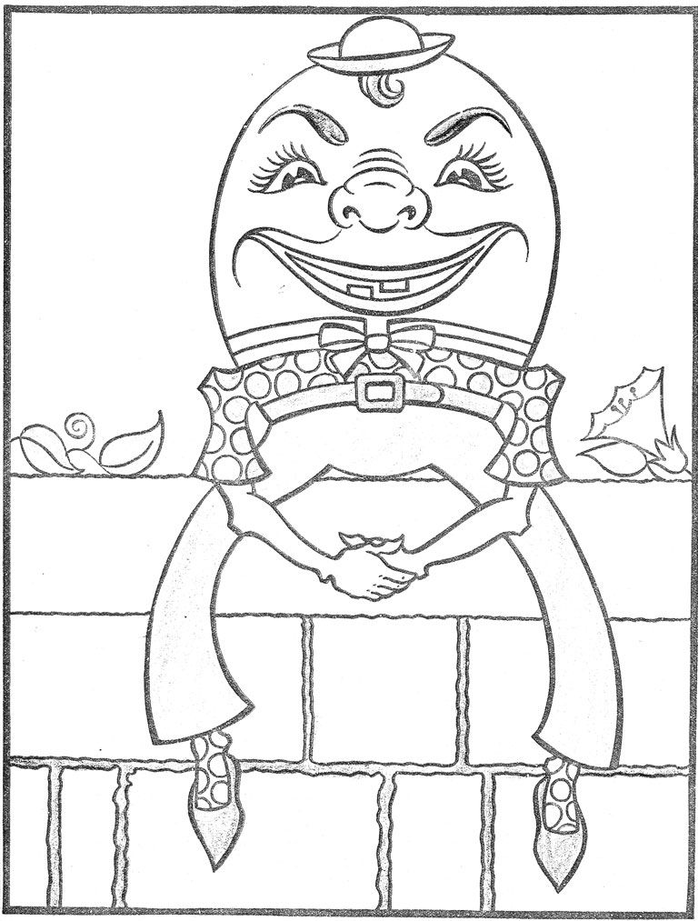 Humpty Dumpty Coloring Pages 54 | Free Printable Coloring Pages