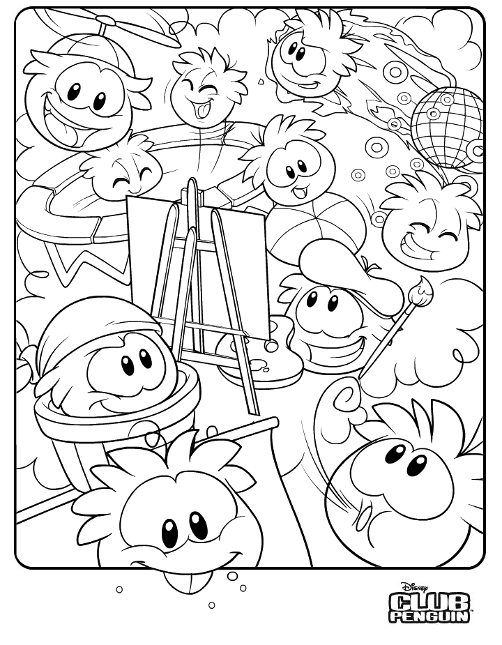 Clubpenguin Coloring Pages 297 | Free Printable Coloring Pages
