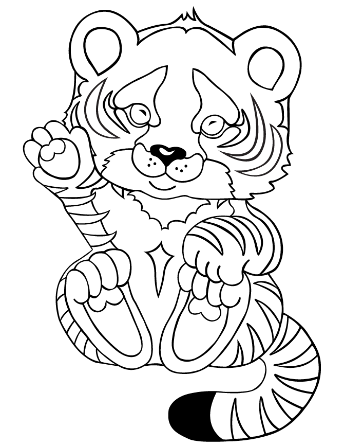 Tiger Baby Coloring Page | Free Printable Coloring Pages - Coloring Home