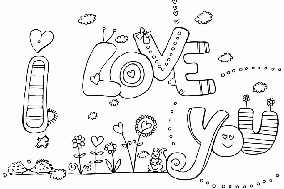 Featured image of post I Love You Coloring Pages For Boyfriend