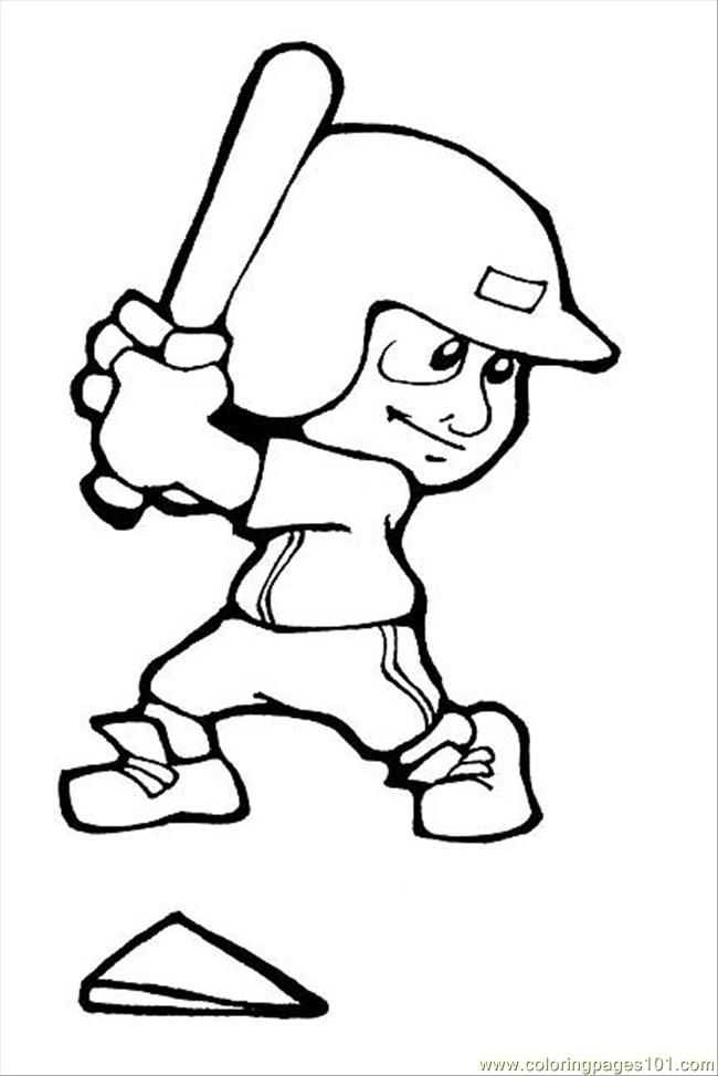 Coloring Pages Baseball (Sports > Baseball) - free printable 