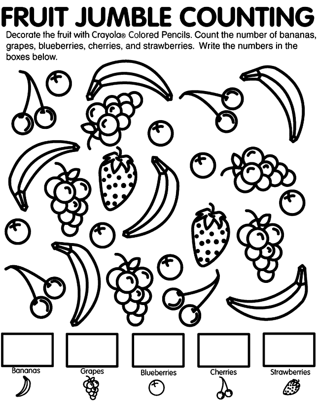 Fruits For Coloring Pages to Print : New Coloring Pages
