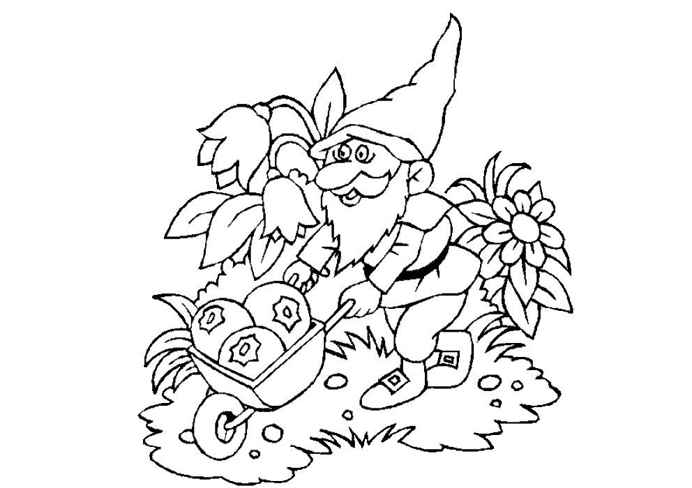 Coloring Page - Gnome coloring pages 20