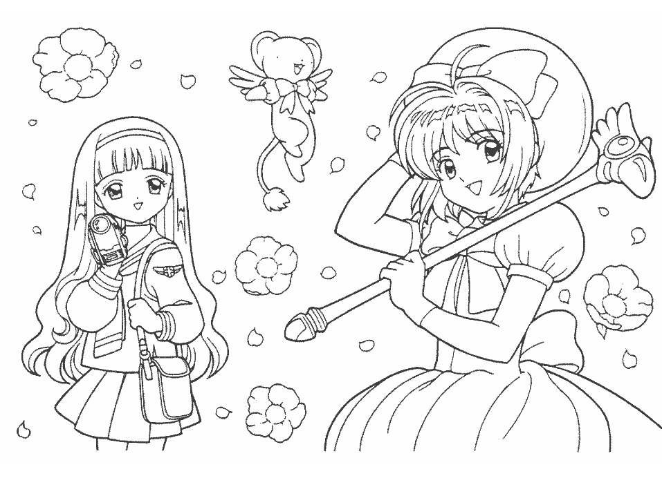 card captor chaoran Colouring Pages (page 2)