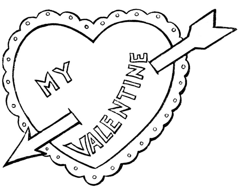 Valentines Heart Coloring Pages