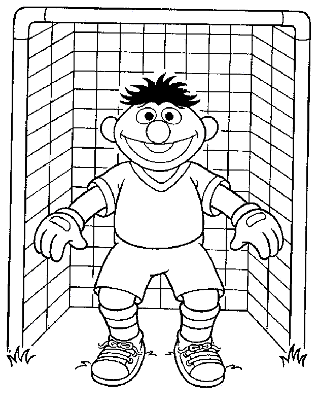 Goalkeeper – Soccer Coloring Pages for kids | coloring pages