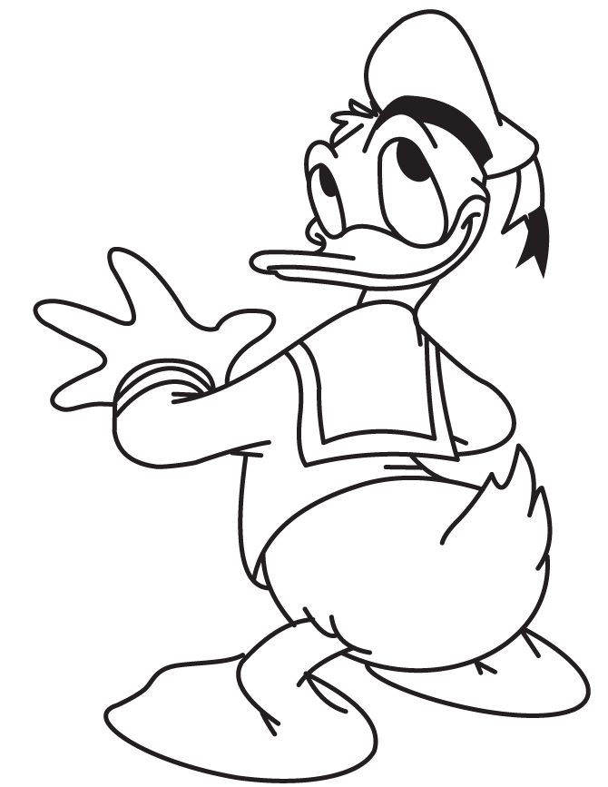 Free Printable Donald Duck Coloring Pages | H & M Coloring Pages - Coloring  Home