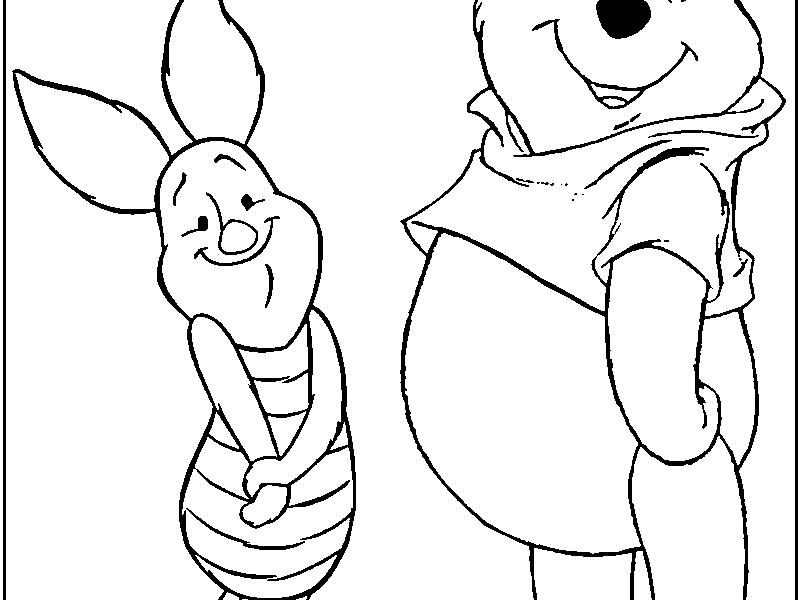 Baby Winnie The Pooh And Friends Coloring Pages Free Printable 