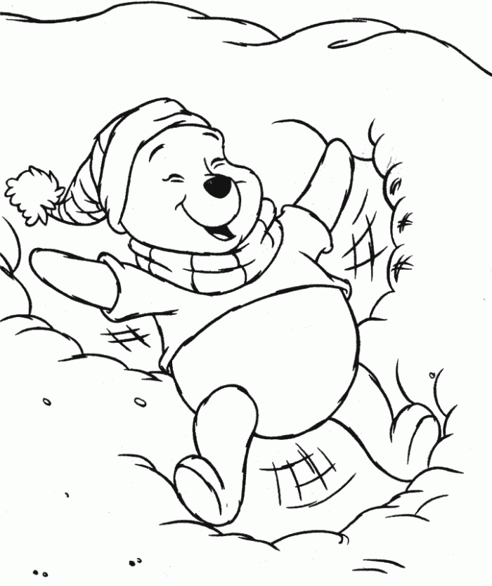 happy in snow day coloring pages  winter coloring pages