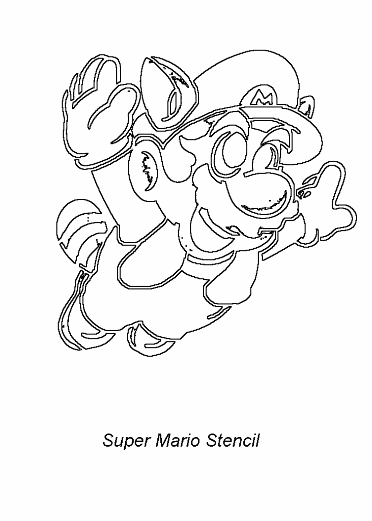 Mario Stencil Printable Free