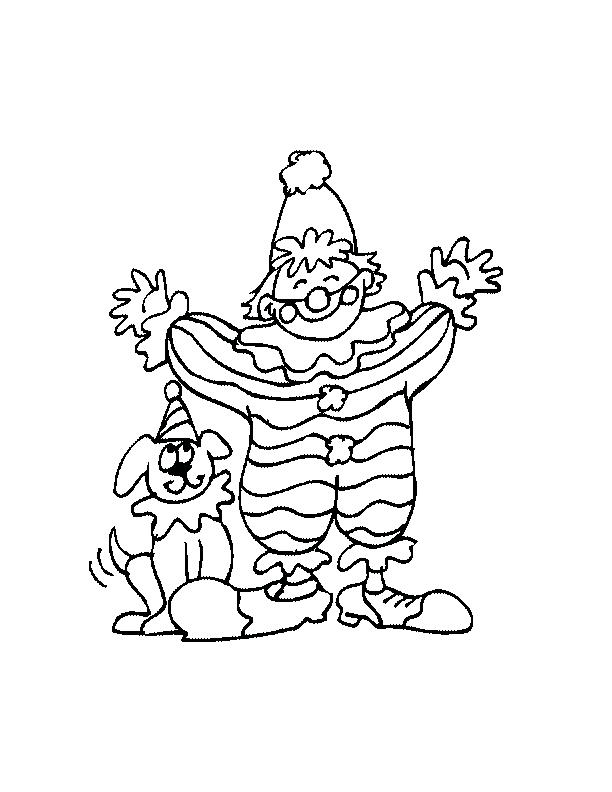 Clown-coloring-8 | Free Coloring Page Site