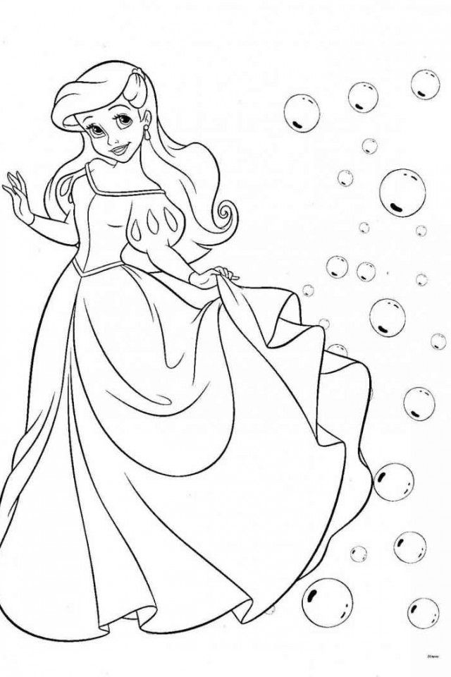 Ariel Printable Coloring Pages 640×960 #4656 Disney Coloring Book 