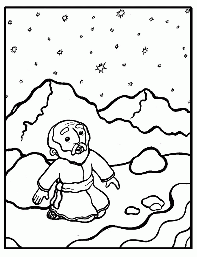 Abraham Bible Coloring Pages Bible Story Coloring Pages For 166130 