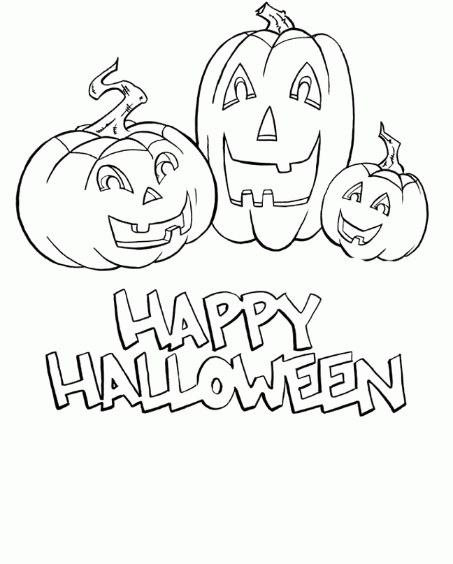 Halloween Or Demons That Came Out Of The Grave Coloring Page 