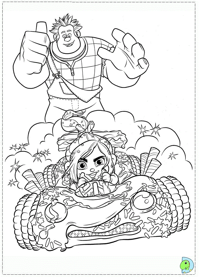 Download or print this amazing coloring page: Wreck it Ralph Coloring Page.