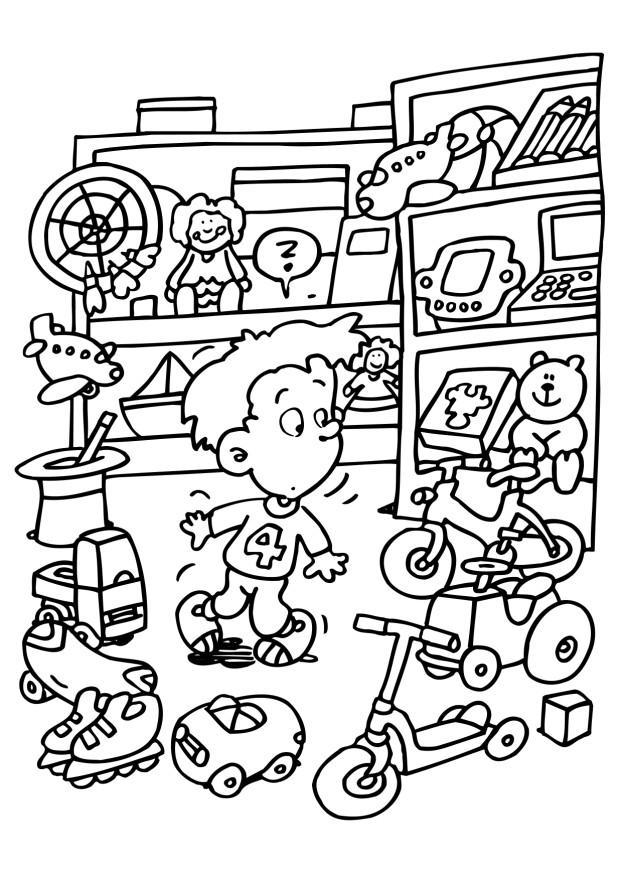 Coloring page toy store - img 6548.