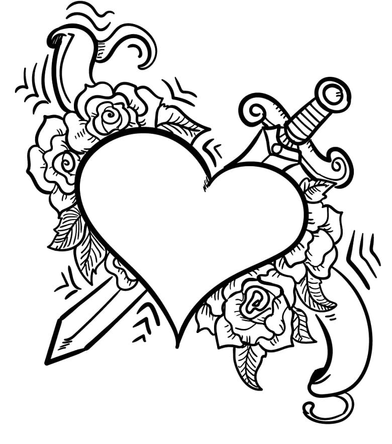 Heart Coloring Pages - Free Printable Coloring Pages for Kids