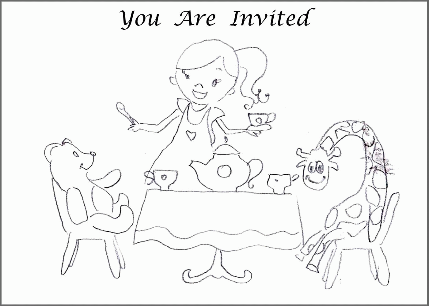 Stage Tea Party Coloring Pages To Download And Print For Free ...