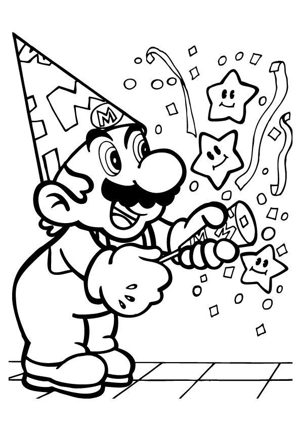 Baby Mario Characters Coloring Pages - Coloring Pages For All Ages