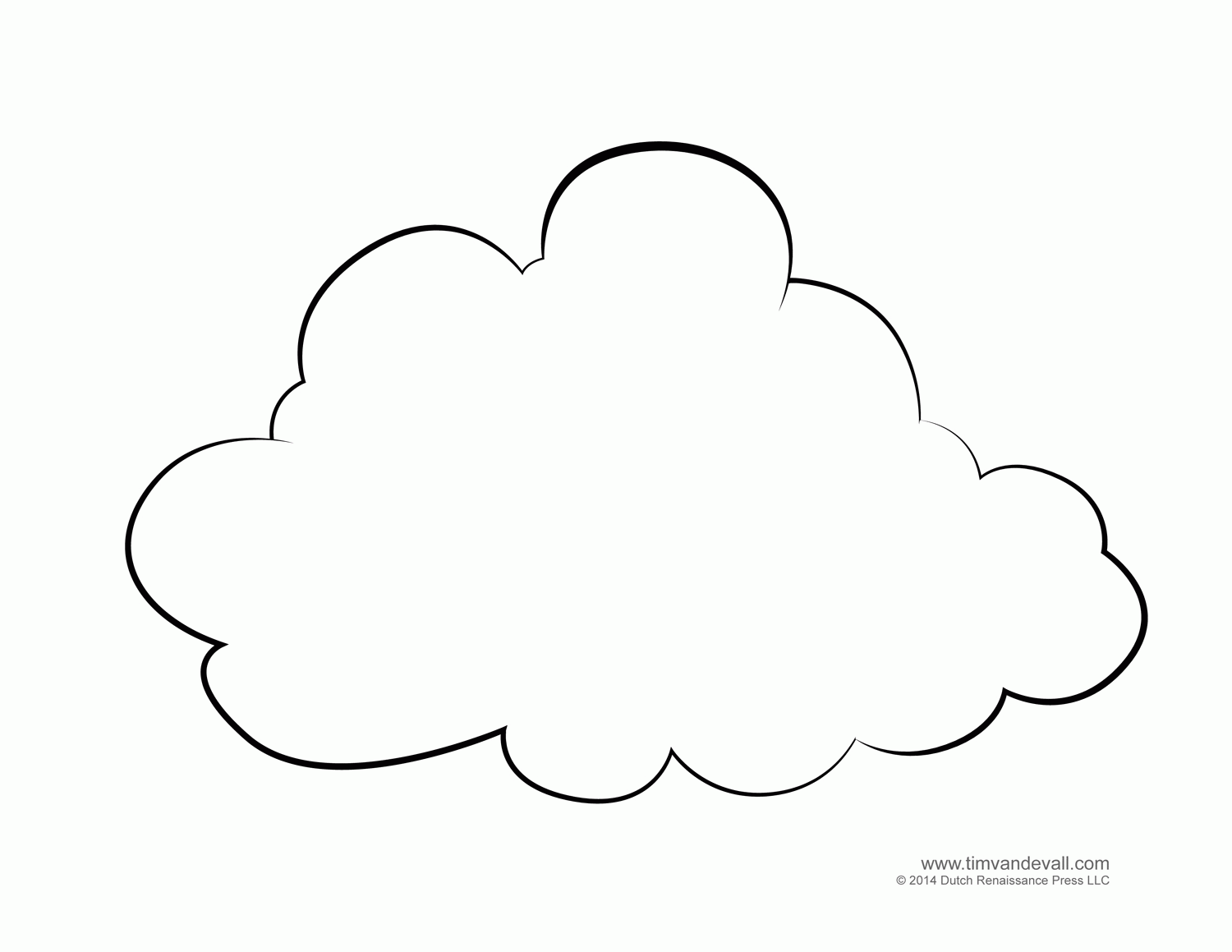 cloud coloring pages | Only Coloring Pages