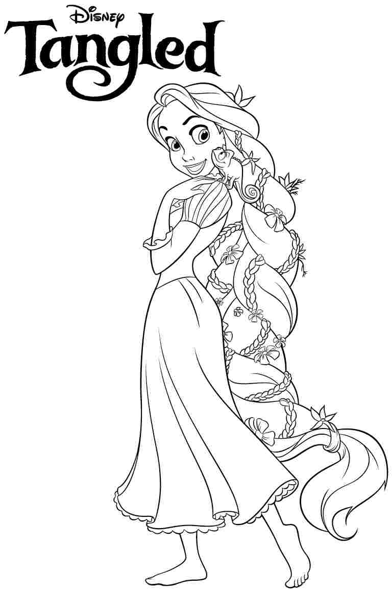 20 Best Images Of Free Printable Coloring Pages Rapunzel   Disney ...