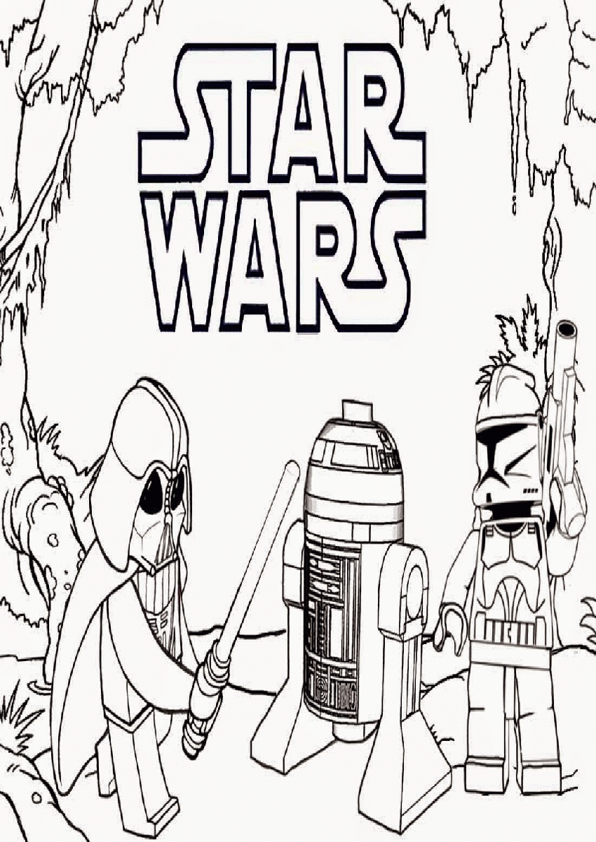 Lego Star Wars Minifigures Coloring Pages | Best Coloring Page Site