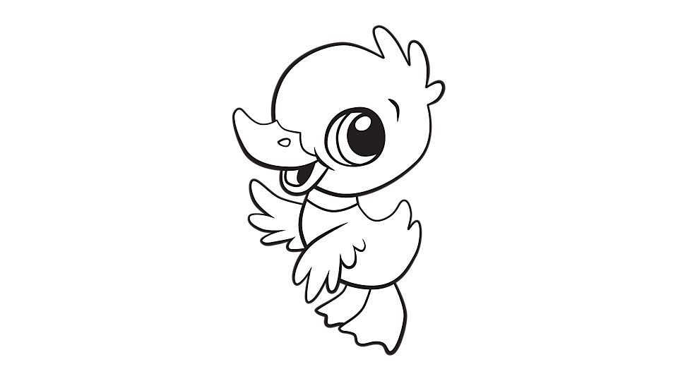 Cute Baby Duck Coloring Pages - Coloring Home