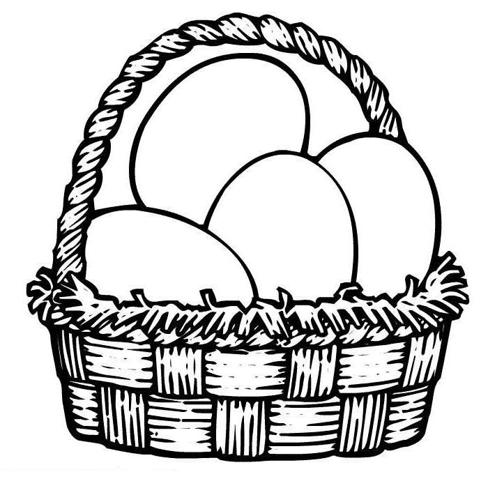 Download Easter Egg Basket Colouring Pages - High Quality Coloring ...